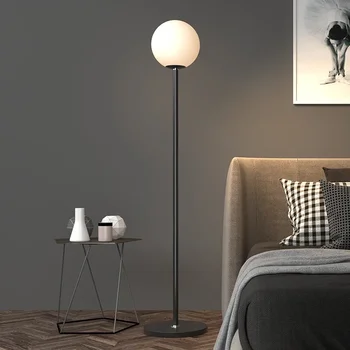 вертикална спалня етаж лампа минималистичен хол светлина луксозен етаж лампа нощно легло ins стил ъглова лампа топла атмосфера светлина