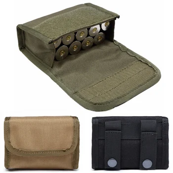 гореща продажба 10 кръга 12 Gauge Shotshell касета чанта торбичка Shotgun Bullet Pack за XM1014 M870 M1887 12GA Molle торбичка аксесоари