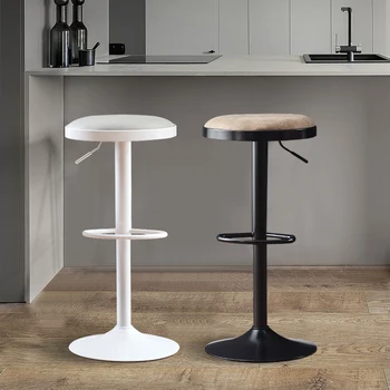 Ергономични Начало Високи кухненски столове Скандинавски дизайнерски прием Висок стол за кухненски бар Удобни Bancos De Bar мебели HY