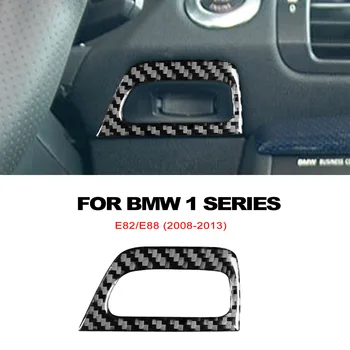 За BMW Серия 1 E81 E82 E87 E88 2008-2013 Въглеродни влакна кола стикер панел ключалка рамка подстригване кола стайлинг декорация аксесоари