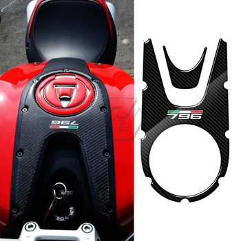 За Ducati Monster 796 2008-2014 3D Carbon вид мотоциклет резервоар за газ Pad протектор