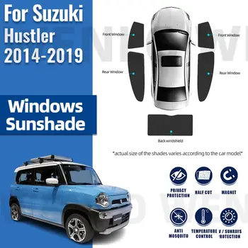 За Suzuki Hustler 2014-2019 Предно стъкло рамка завеса магнитна кола сенник щит задно странично стъкло сенник козирка