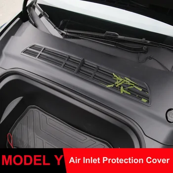 За Tesla Модел Y Мрежа против насекоми Преден багажник Капак на климатика Всмукателна решетка Защитни аксесоари за вход за чист въздух 2023