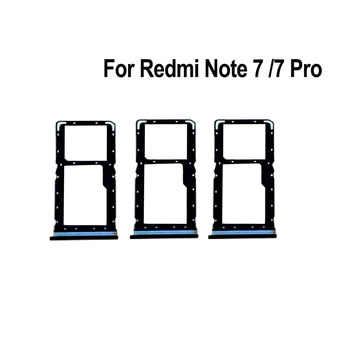 За Xiaomi Redmi Забележка 7 SIM карта притежателя тава карта притежателя слот адаптер Redmi бележка 7 Pro SIM карта тава ремонт