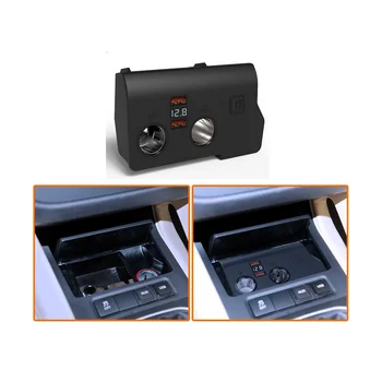 Зарядно за телефон за кола Запалка USB сплитер Един за двама Бързо зареждане за Volkswagen Golf 6 MK6