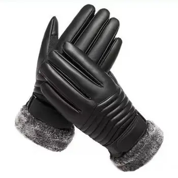 Зимна плюшена подплата Ръкавици за езда Зимни ръкавици за мотоциклети Зимни мотоциклетни ръкавици Неплъзгащо се водоустойчиво докосване за мъже