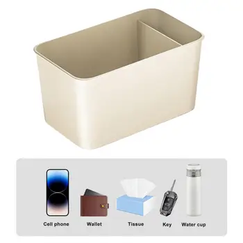 Издръжлива кутия за организатор на автомобили Кутия за съхранение на автомобил Универсална кутия за съхранение на автомобили с двойни държачи за чаши Организирайте стъклени кърпи Това