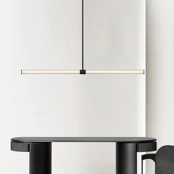 италиански минималистичен модерен минималистичен ресторант полилей бар брояч Nordic творческо стъкло висок клас дизайн дълга лампа