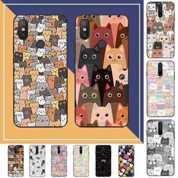 Карикатура Калъф за телефон за сладки котки за Redmi Note 4 X 5 A 6 7 8 Pro T 9 Pro 9S 10 Pro 11 Pro 11S 11Epro PocoM3pro