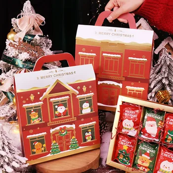 Коледни сладки Кутия за подаръчни кошници за мъже Жени Детски коледен подарък Джинджифилова кутия Creative Snowflake Crisp опаковъчни кутии