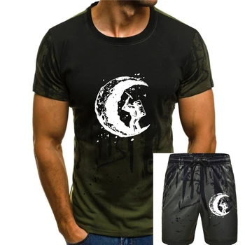 копаене на луната Саркастична графична новост смешна тениска мъже хлабав улично облекло астронавт печат нови върхове мъже памук мъжки дрехи