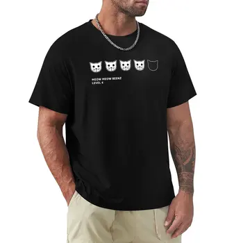 модна мъжка тениска Meow Meow Beenz Тениска ниво 4 kawaii дрехи по поръчка тениска черни тениски за мъже графични тениски