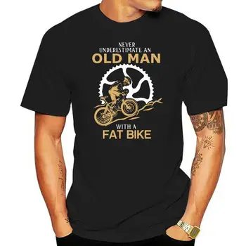 Мъжка тениска Никога не подценявайте старец с дебело колело Дамска тениска
