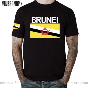 Нация на Бруней Мъжка тениска Мода 2023 Jersey Nation Team 100% памучна тениска Облекло Tee Държава Спортно знаме BRN Брунейски