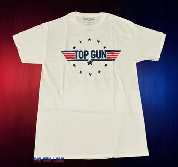 Нов Top Gun филм класически лого реколта 1986 мъжка тениска