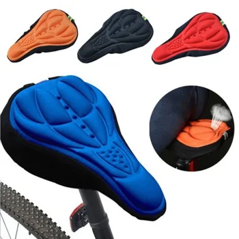 Нов моден дизайн планинско колоездене седло покритие унисекс мека дишаща възглавница велосипедна седалка 3D силиконова подложка Аксесоари за колоездене