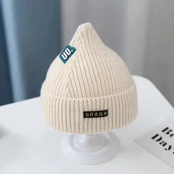 Нова ветроустойчива бебешка есенна и зимна вълна зимна бебешка шапка за залъгалка за момичета и момчета сладка топла шапка за зимата