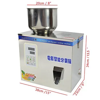  Нова машина за опаковане на прахово зърно тип 2-200g, пълнител за прах за чай