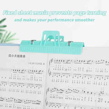 Нотни музикални клипове Издръжлив пластмасов музикален резултат Фиксирани клипове Скоби за музикални ноти за китара Цигулка Пиано изпълнители