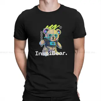 Отличителен TShirt за мъжки Теди робот облекло стил полиестер T риза Homme
