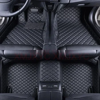 Персонализирани 3D стелки за кола за Cadillac SRX 5 седалка 2010-2016 CT4 CT5 CT6 2020-2023 Интериорни аксесоари Изкуствена кожа