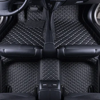 Персонализирани стелки за кола за Skoda Superb 3 2016 2018 2021 Кожени подови трайни килими Пълен протектор Авто аксесоари Килим за крака
