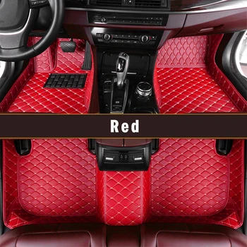Персонализирани стелки за кола Кожа за HONDA Fit Accord Civic City CRV CRZ Elysion Foot Covers Авто килим кола интериорни аксесоари