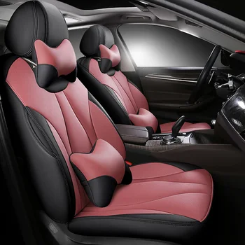 персонализирано покритие за столче за кола за Mitsubishi Outlander Pajero Sport Grandis ASX Galant LANCER Eclipse розов бежов червен протектор за столче за кола