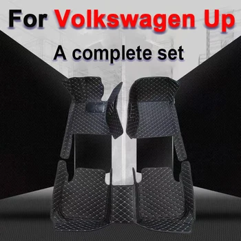 Подложка за кола за VW Volkswagen Up 2012 ~ 2019 Водоустойчива лента Automotivo Para Carro Автомобилни стелки Аксесоари за кола Voiture Аксесоари за кола
