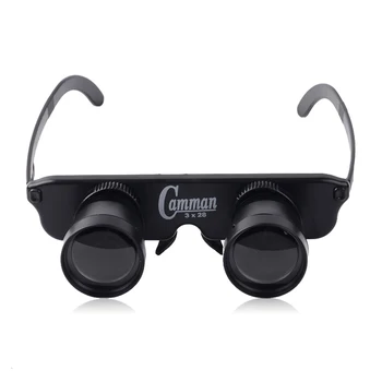 Полезно 3X28 двойни очила стил открит риболов бинокулярна оптика телескоп очила