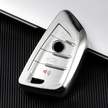 Прозрачен TPU калъф за ключ за кола за BMW 1 2 3 4 5 6 7 Серия X1 X3 X4 X5 X6 F30 F34 F10 F15 F16 G30 F34 118i 320i F48 Чанта за ключове