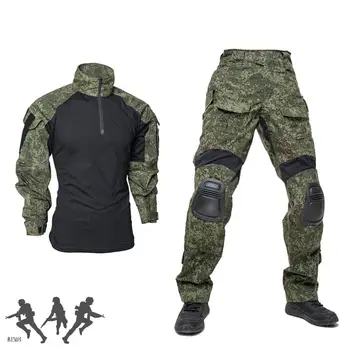 руски EMR Little Green G3 костюм за тренировка, тактически жабешки костюм, военен ловен и спортен костюм С наколенки