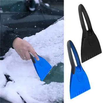 Силиконови автомобилни стъргалки за лед Зимна автоматична четка за сняг на предното стъкло Мека неплъзгаща се дръжка Стъргалка за лед Отстраняване на лопата за сняг Аксесоари за кола