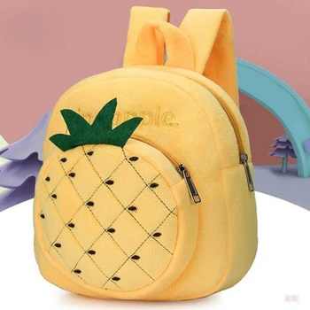сладък ананас ягода плюшени раница карикатура плодове мини училищни чанти бонбони чанта детска градина плюшени ученическа чанта подарък за рожден ден