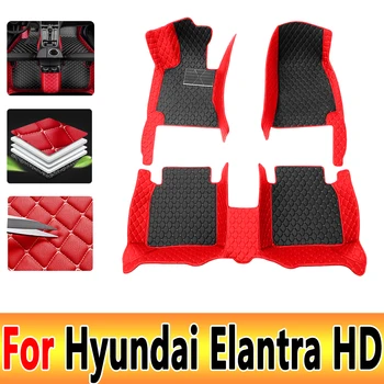 Стелки за кола за Hyundai Elantra Avante HD 2007 ~ 2010 Луксозна кожена подложка килим авто интериорни части аксесоари за кола