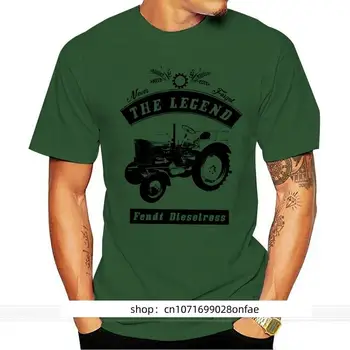 Тениска Fendt DieselrossТракторТракторOldtimer памучна тениска мъже лятна мода тениска евро размер