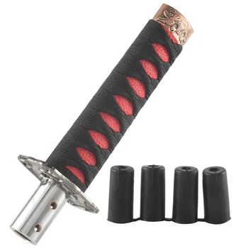 Универсален самурайски меч Копче за превключване на предавките Katana Metal Black + Red 15cm